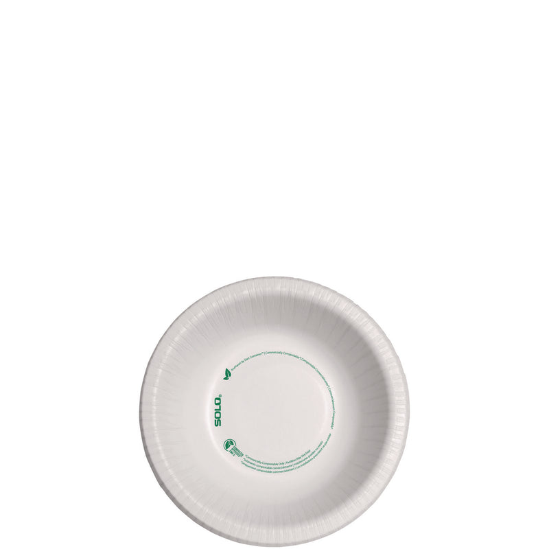 SOLO® Compostable Paper Dinnerware, ProPlanet Seal, Bowl, 12 oz, White, 1,000/Carton (SCCHB12PLANET) Case of 1000