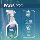 ECOS® PRO Glass Cleaner, Vinegar Scent, 32 oz Spray Bottle, 6/Carton (EOPPL93006CT) Case of 6