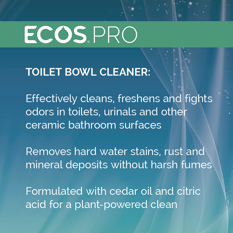 ECOS® PRO Toilet Bowl Cleaner, Fresh Cedar Scent, 24 oz Squeeze Bottle, 6/Carton (EOPPL97036CT) Case of 6