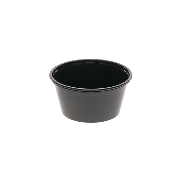 Pactiv Evergreen Plastic Portion Cup, 3.25 oz, Black, 3,000/Carton (PCTYSPP300EA) Case of 3000