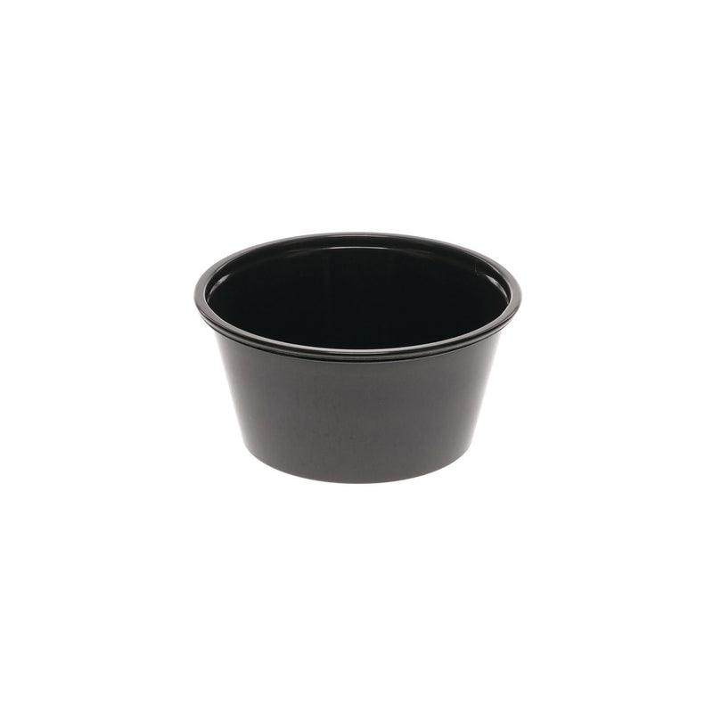 Pactiv Evergreen Plastic Portion Cup, 3.25 oz, Black, 3,000/Carton (PCTYSPP300EA) Case of 3000