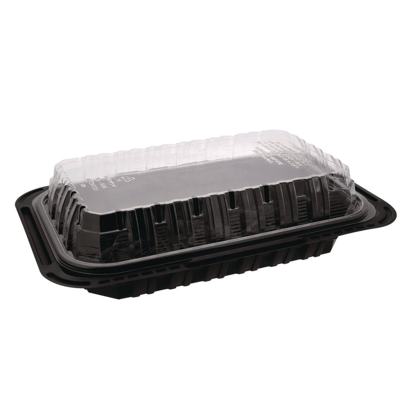 Pactiv Evergreen ClearView MealMaster Chicken Barn, 13.3 x 8.4 x 4, Black/Clear, 105/Carton (PCTYCNC300800NH) Case of 105