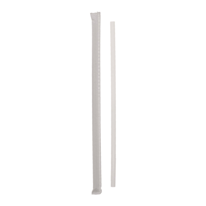 Pactiv Evergreen Giant Paper-Wrapped Straw, 10.25", Translucent, 1,800/Carton (PCTYSTWG1026) Case of 1800