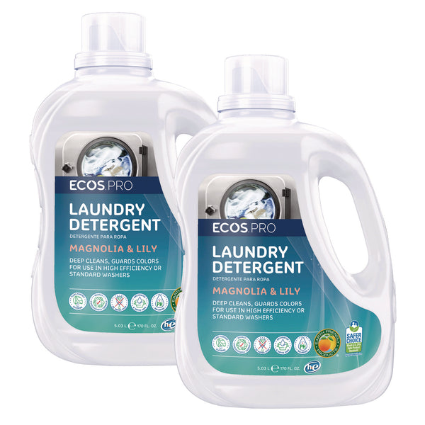 ECOS® PRO Laundry Detergent Liquid, Magnolia and Lily Scent, 170 oz Jug, 2/Carton (EOPPL937202CT) Case of 2