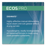 ECOS® PRO Dishmate Manual Dish Liquid, Free and Clear, 25 oz Squeeze Bottle, 6/Carton (EOPPL97216CT) Case of 6