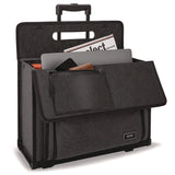 Solo Classic Recycled Rolling Catalog Case, Fits Device Up to 17.3", 9.31 x 9.31 x 16.14, Gray/Black (USLB78410) Each