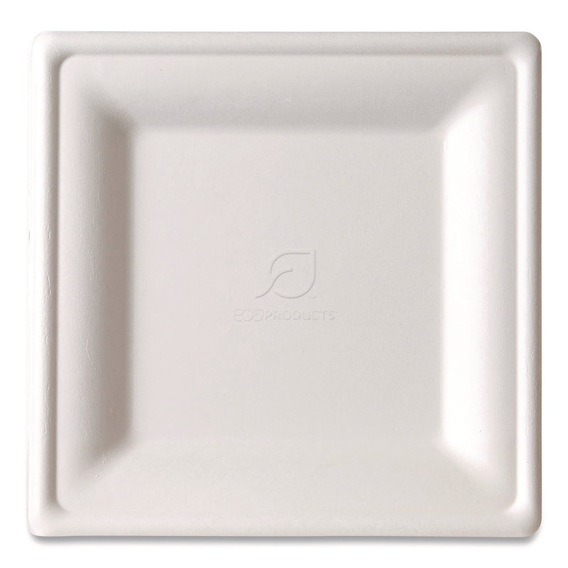 Eco-Products® Vanguard Renewable and Compostable Sugarcane Plates, Plate, 7.87 x 7.87, White, 500/Carton (ECOEPP022NFA) Case of 500