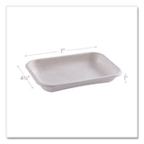 Eco-Products® WorldView Vanguard Rectangular Container, 12 oz, 7 x 4.75 x 1, Sugarcane Fiber, White, 400/Carton (ECOEPSCRC12NFA) Case of 400