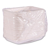 Eco-Products® WorldView Vanguard Rectangular Container, 12 oz, 7 x 4.75 x 1, Sugarcane Fiber, White, 400/Carton (ECOEPSCRC12NFA) Case of 400