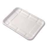 Eco-Products® Meat and Produce Food Trays, 8.5 x 6.2 x 0.5, White, Sugarcane Fiber, 400/Carton (ECOEPMP2SNFA) Case of 400