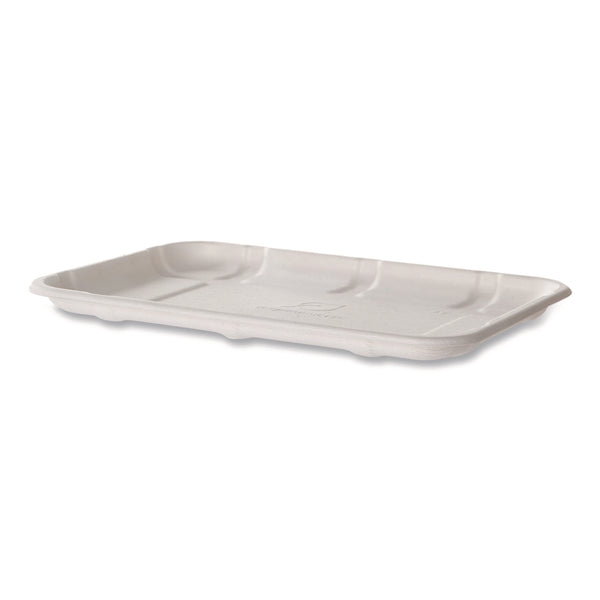 Eco-Products® Meat and Produce Food Trays, 8.5 x 6.2 x 0.5, White, Sugarcane Fiber, 400/Carton (ECOEPMP2SNFA) Case of 400