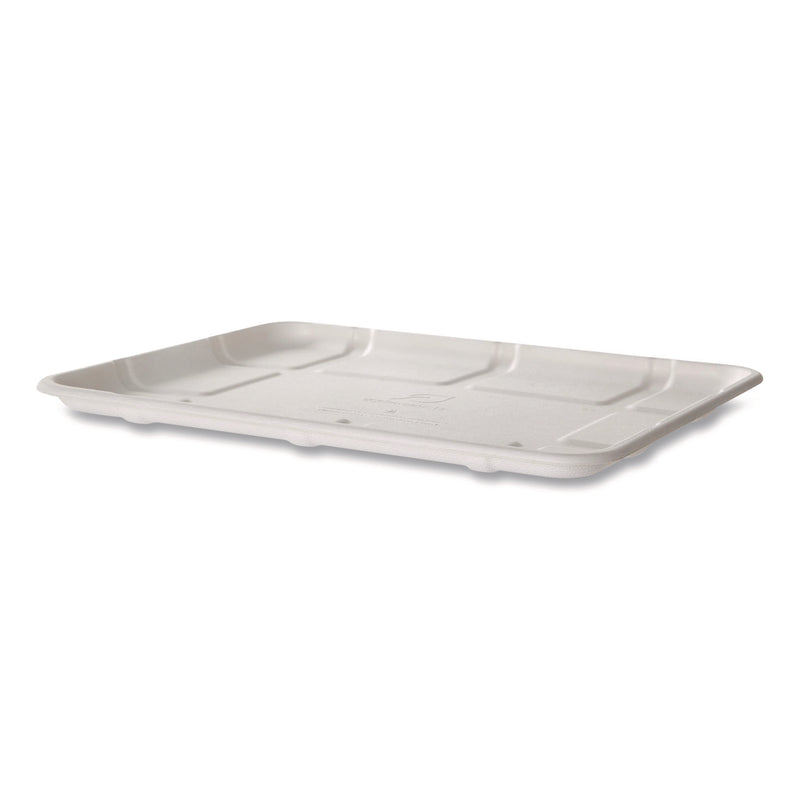 Eco-Products® Meat and Produce Food Trays, 10.52 x 8.5 x 0.5, White, Sugarcane Fiber, 300/Carton (ECOEPMP8SNFA) Case of 300