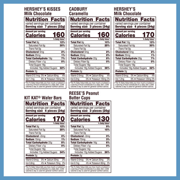 Hershey®'s Assorted Minis Value Pack, Assorted Chocolates, 63.4 oz Bag, 230 Pieces (GRR22002450) Each
