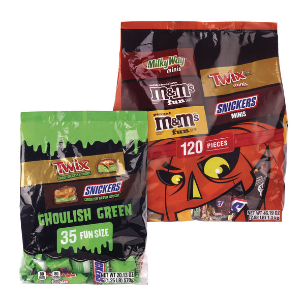 MARS Mixed Chocolate Variety, Halloween Bundle, Chocolate, Two Bags, 155 Pieces (GRR60004106) Each