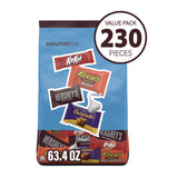 Hershey®'s Assorted Minis Value Pack, Assorted Chocolates, 63.4 oz Bag, 230 Pieces (GRR22002450) Each