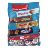 MARS Minis Variety Pack, Chocolate, 49.44 oz Bag, 180 Pieces (GRR22002451) Each