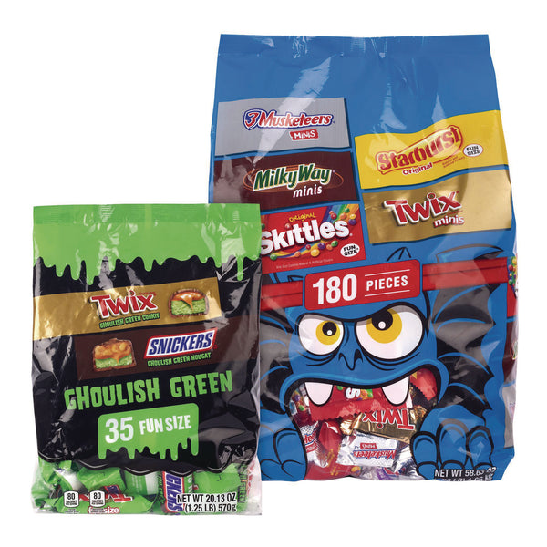 MARS Mixed Chocolate and Sugar Variety, Halloween Bundle, 2 Bags, 215 Pieces (GRR60004104) Each