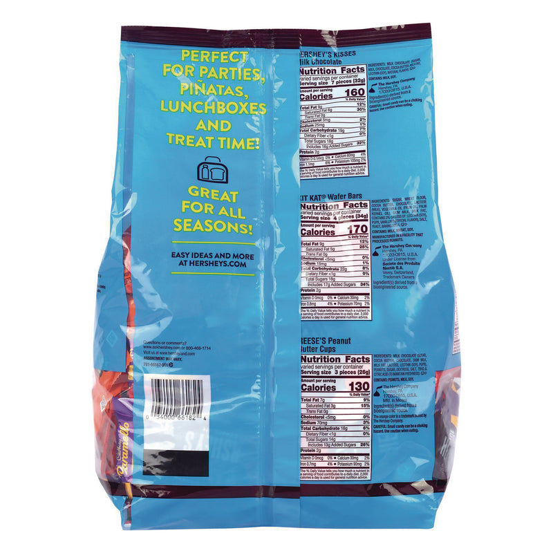 Hershey®'s Assorted Minis Value Pack, Assorted Chocolates, 63.4 oz Bag, 230 Pieces (GRR22002450) Each