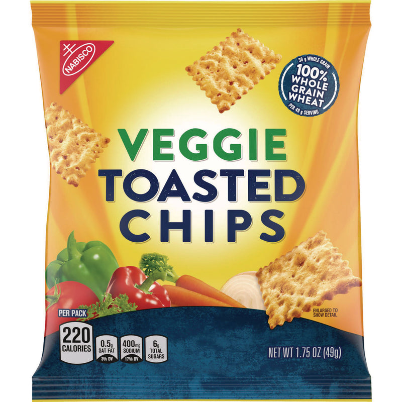 Wheat Thins Toasted Veggie Chips, 1.75 oz Bag, 60/Carton (CDB00080) Case of 60