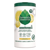 Seventh Generation® Multi-Surface Wipes, 7 x 7, Lemon Zest, White, 70 Wipes/Canister, 6/Carton (SEV69657417) Case of 6