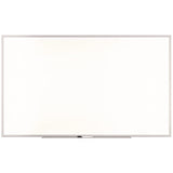 TRU RED™ Melamine Dry Erase Board, 60" x 36", White Surface, Gray/Natural Aluminum Frame (TUDTR59353) Each