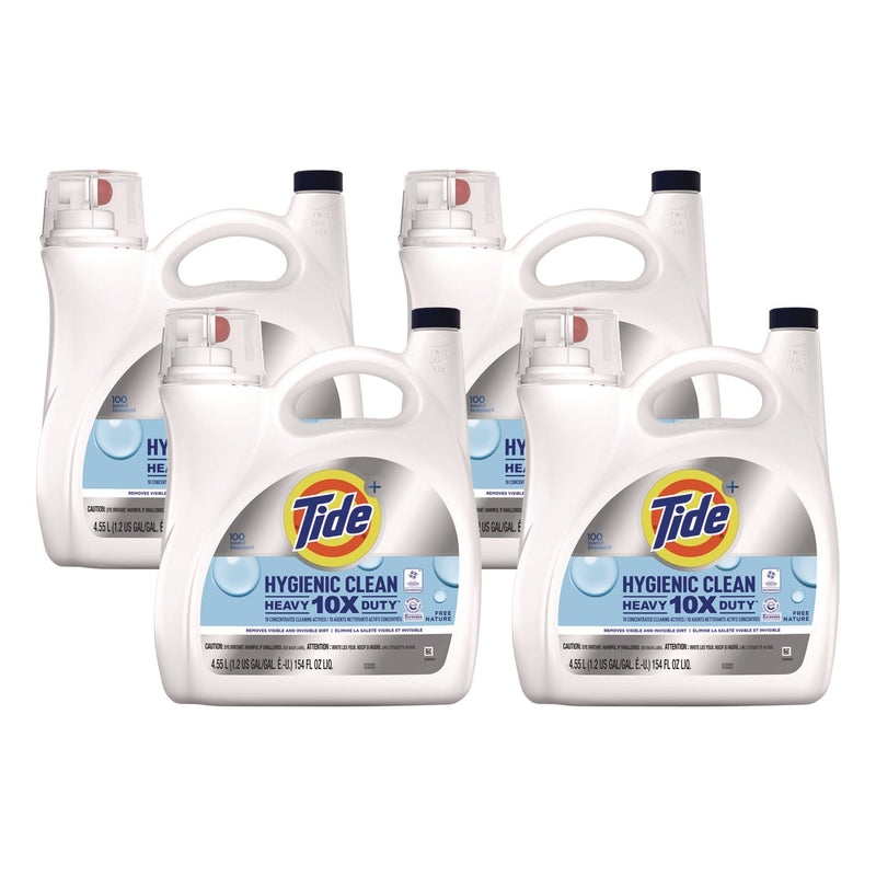 Tide® Hygienic Clean Heavy 10x Duty Liquid Laundry Detergent, Unscented, 146 oz Bottle (PGC3077209452) Each