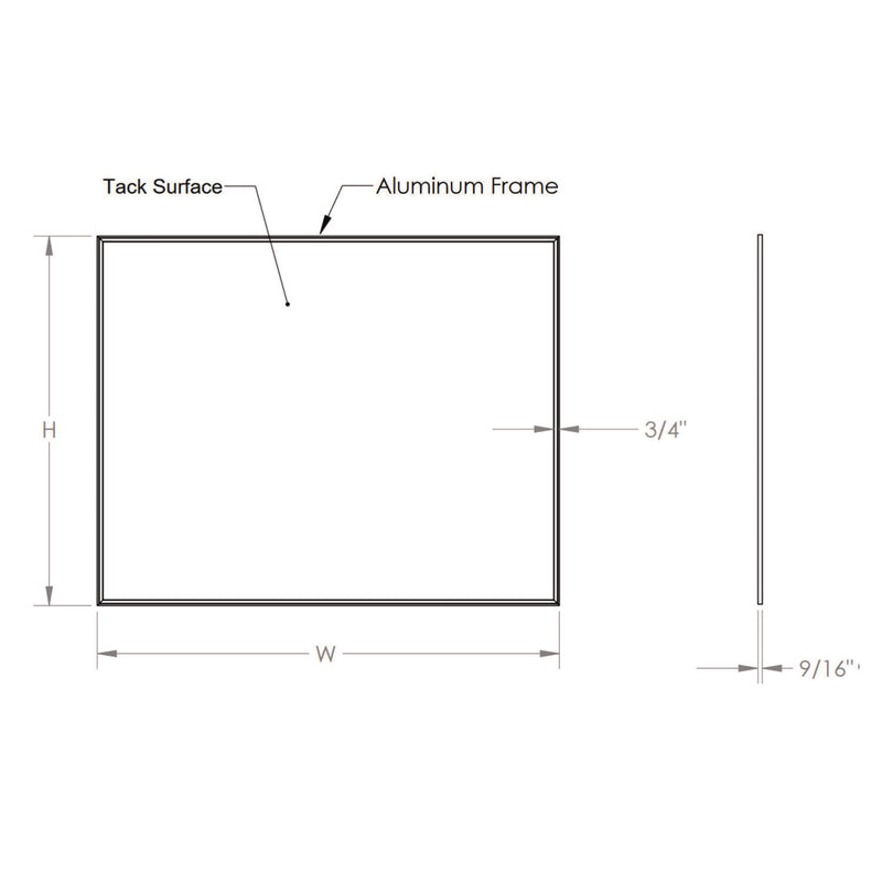 Ghent Vinyl Bulletin Board with Aluminum Frame, 87.91" x 48.5", Ivory Surface, Satin Aluminum Frame (GHEAV47185) Each