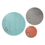 Ghent Coda Low Profile Circular Magnetic Glassboard, 24 x 24, Smoke Surface (GHECDAGM24SK) Each