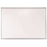 Ghent Proma Projection Magnetic Porcelain Whiteboard, 87.91" x 48.5", White Surface, Satin Aluminum Frame (GHEPRM1474) Each