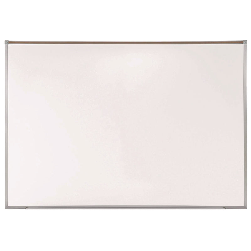 Ghent Proma Projection Magnetic Porcelain Whiteboard, 87.91" x 48.5", White Surface, Satin Aluminum Frame (GHEPRM1474) Each