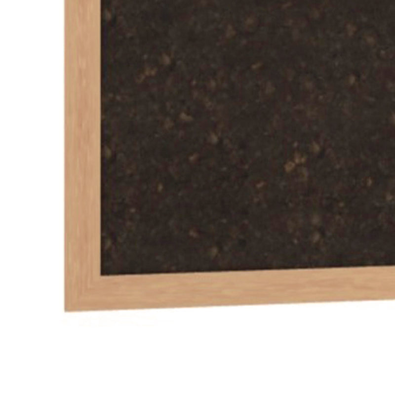 Ghent Natural Cork Bulletin Board with Wood Frame, 87.94" x 48.5", Chocolate Surface, Natural Oak Frame (GHEWKCH47) Each