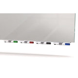 Ghent Aria Low-Profile Frameless Magnetic Glassboard, 36" x 24", Gray Surface (GHEARIASM23GY) Each