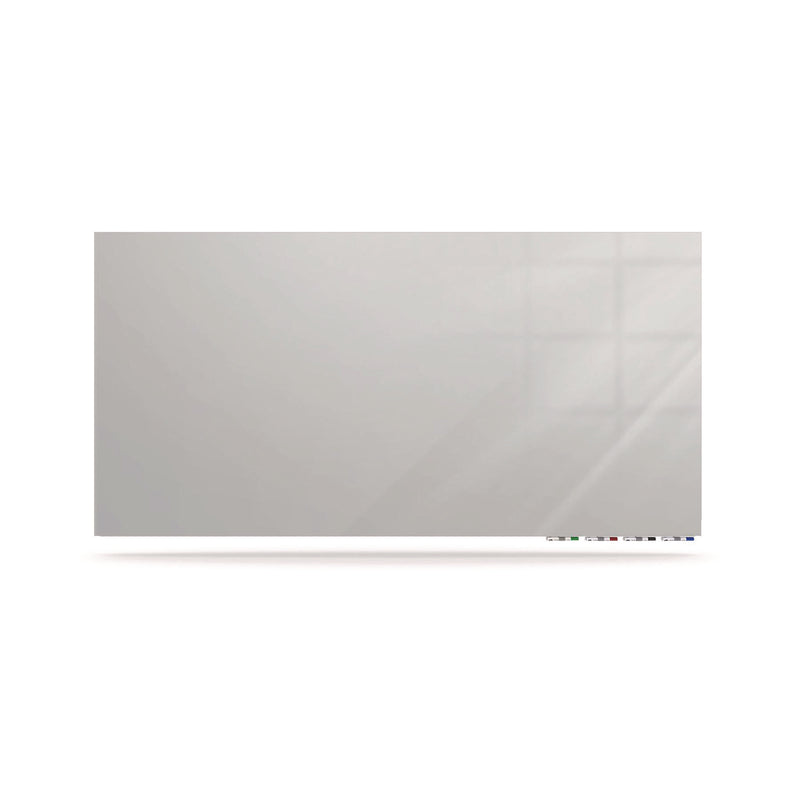 Ghent Aria Low-Profile Frameless Magnetic Glassboard, 36" x 24", Gray Surface (GHEARIASM23GY) Each