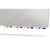 Ghent Aria Low-Profile Frameless Magnetic Glassboard, 48" x 36", Gray Surface (GHEARIASM34GY) Each