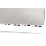 Ghent Aria Low-Profile Frameless Magnetic Glassboard, 60" x 36", Gray Surface (GHEARIASM35GY) Each