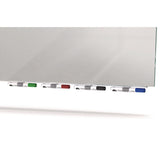 Ghent Aria Low-Profile Frameless Magnetic Glassboard, 72" x 48", Gray Surface (GHEARIASM46GY) Each