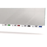 Ghent Aria Low-Profile Frameless Magnetic Glassboard, 120" x 48", Gray Surface (GHEARIASM410GY) Each