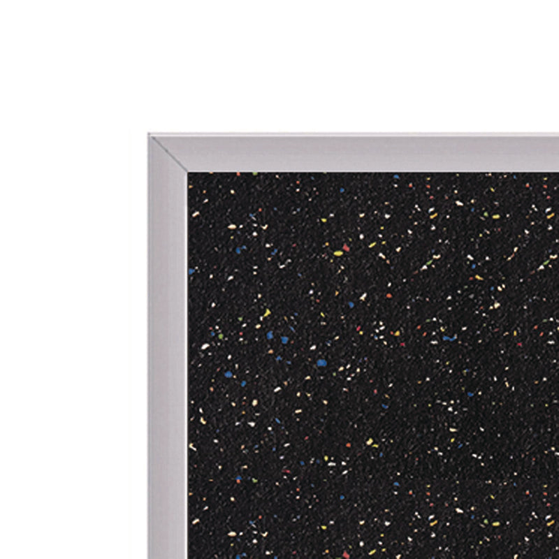Ghent Recycled Bulletin Board, 87.91 x 48.5, Confetti Surface, Satin Aluminum Frame (GHEATR47CF) Each