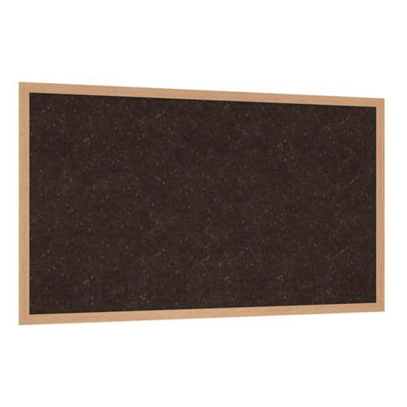 Ghent Natural Cork Bulletin Board with Wood Frame, 87.94" x 48.5", Chocolate Surface, Natural Oak Frame (GHEWKCH47) Each