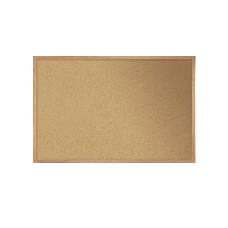 Ghent Natural Cork Bulletin Board with Wood Frame, 87.94" x 48.5", Tan Surface, Natural Oak Frame (GHEWK47) Each
