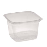 PET Square Container, 16 oz, 4 x 4 x 3, Clear, Plastic, 480/Carton (PCT4S18Y) Case of 480