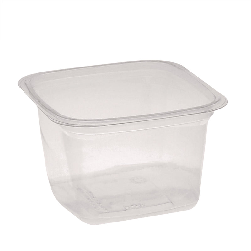 PET Square Container, 16 oz, 4 x 4 x 3, Clear, Plastic, 480/Carton (PCT4S18Y) Case of 480