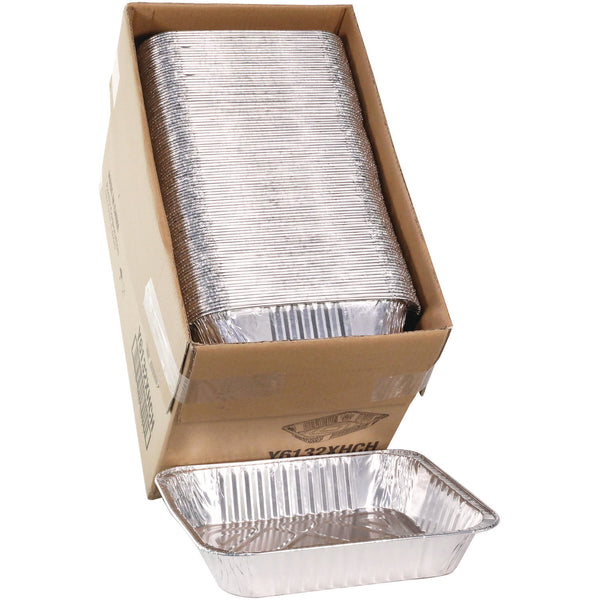 Aluminum Steam Table Pan, Heavy Duty Deep Half-Size, 2.6" Deep, 11.8 x 9.4, 100/Carton (PCTY6132XHCH) Case of 100