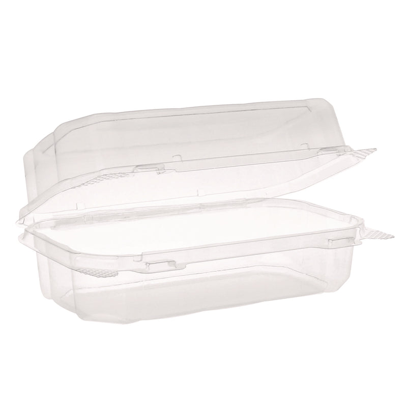 Hoagie Hinged Lid Container, 9 x 5.5 x 3.2, Clear, Plastic, 220/Carton (PCTYCASH3011UCH) Case of 220