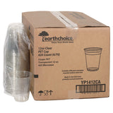 RPET Cold Cup, 12 oz, Plastic, Clear, 420/Carton (PCTYP1412CA) Case of 420