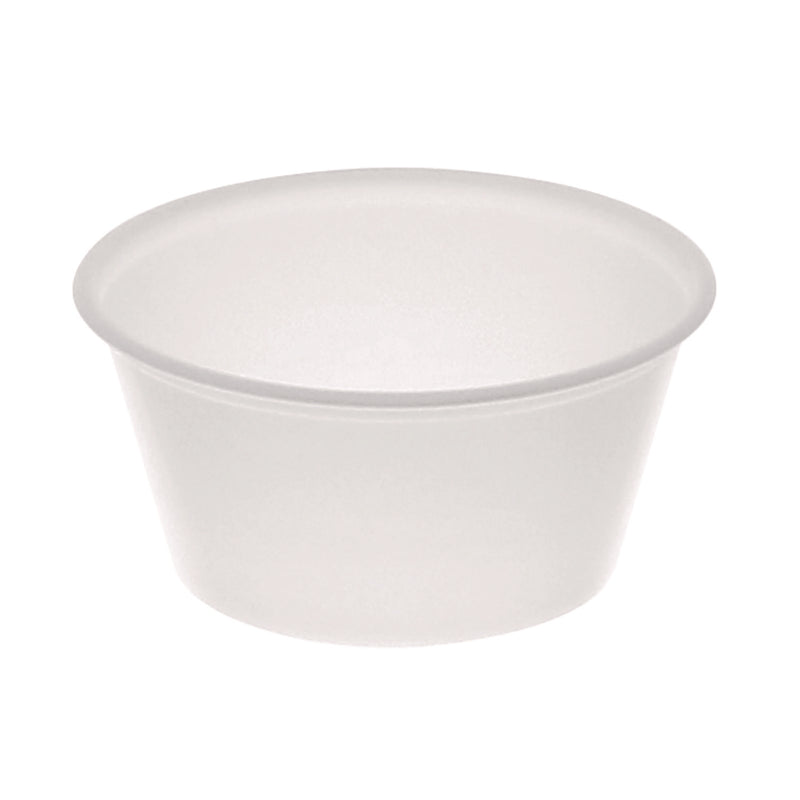 Pactiv Evergreen Plastic Portion Cup, 3.25 oz, Translucent, 3,000/Carton (PCTYS300A) Case of 3000