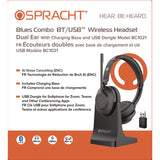 Spracht Blues Combo Binaural Headset, Over The Ear, Black (SPTBC1022) Each
