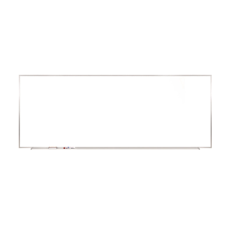 Ghent M1 Porcelain Magnetic Whiteboard, 87.91" x 48.5", White Surface, Satin Aluminum Frame (GHEM1474) Each