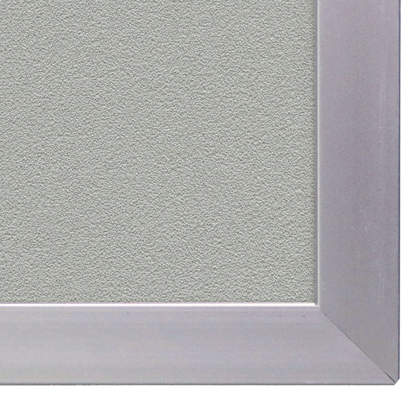 Ghent Vinyl Bulletin Board with Aluminum Frame, 87.91" x 48.5", Stone Surface, Satin Aluminum Frame (GHEAV47199) Each