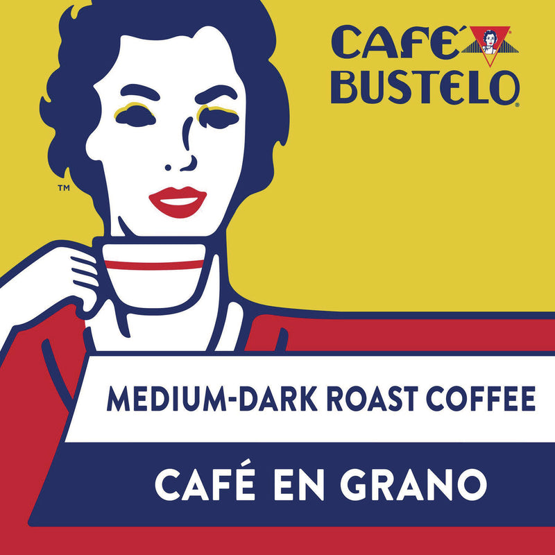 Folgers® Cafe Bustelo Whole Bean Coffee, Espresso, 32 oz Bag, 4/Carton (FOL21892) Case of 4